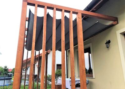 Roleta rzymska usztywnienie zewnętrzne