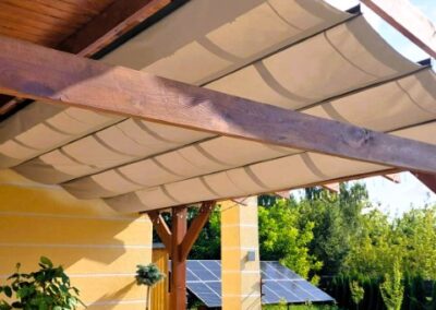 Roleta rzymska na prowadnicach