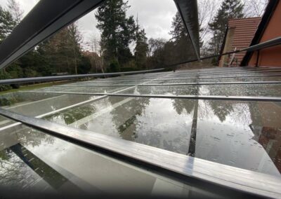 Nadbudowa szklana pergoli