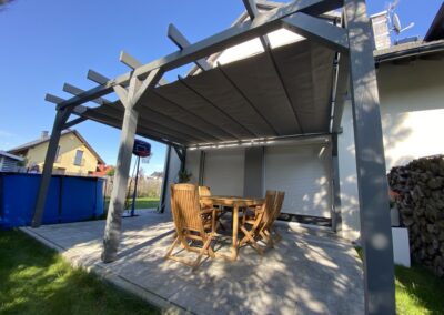 Roleta rzymska an prowadnicach