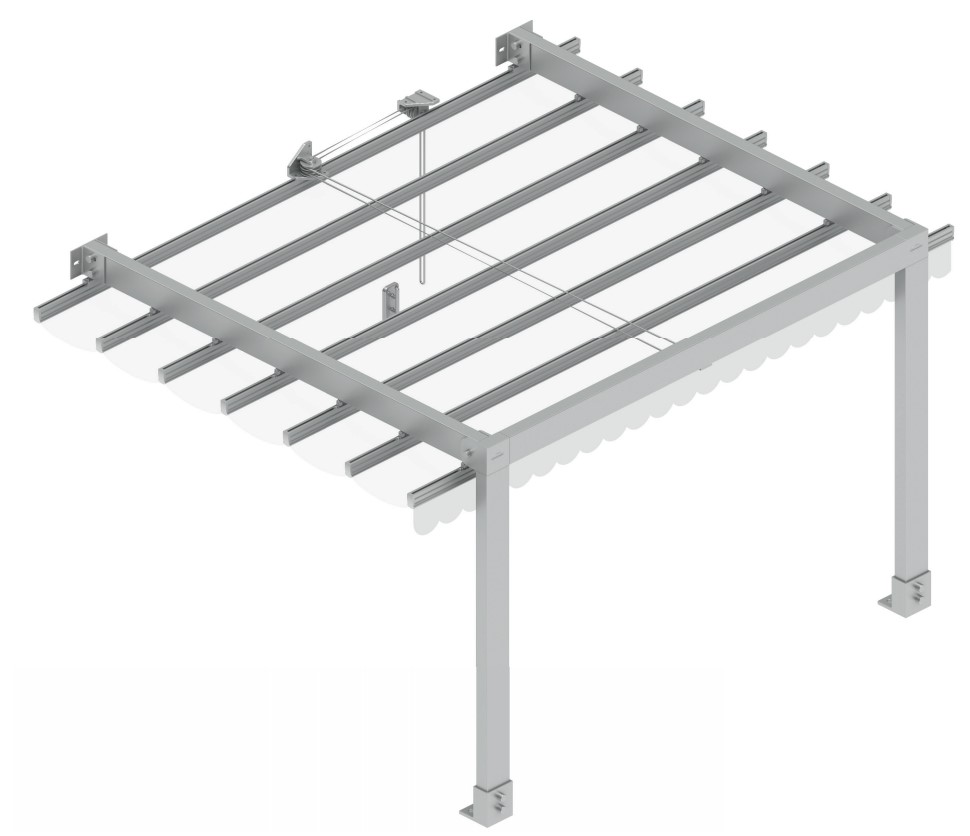 Pergola rzymska przyścienna